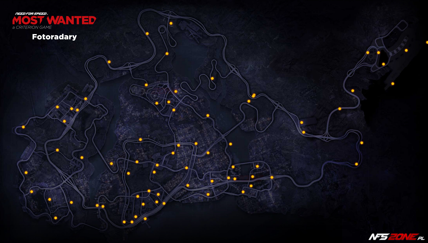 NFS - Need for Speed Most Wanted (2012) - mapa fotoradary Fairhaven - Speed Cameras Map NFS - Need for Speed Most Wanted (2012) - mapa fotoradary Fairhaven - Speed Cameras Map
