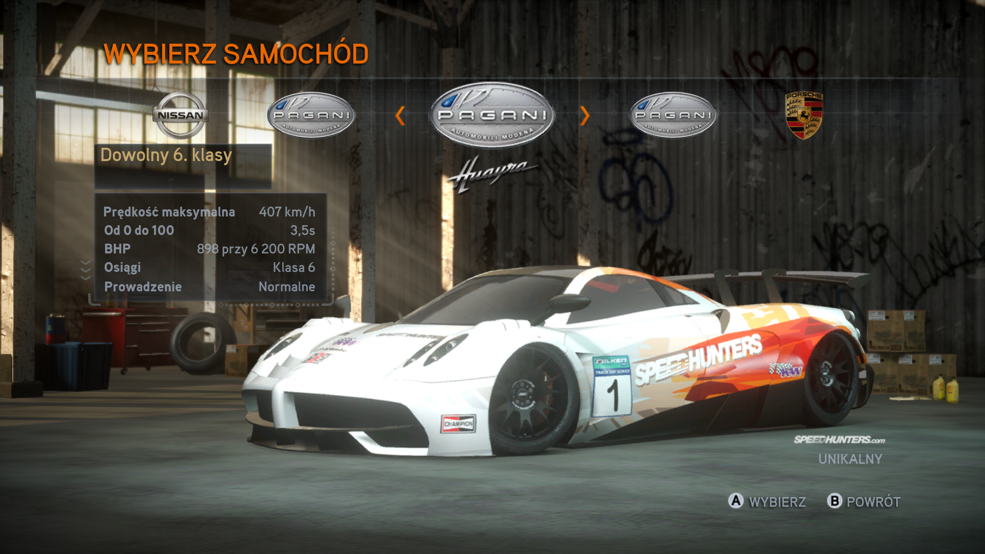 Unikalny - Need for Speed The Run Unikalny - Need for Speed The Run