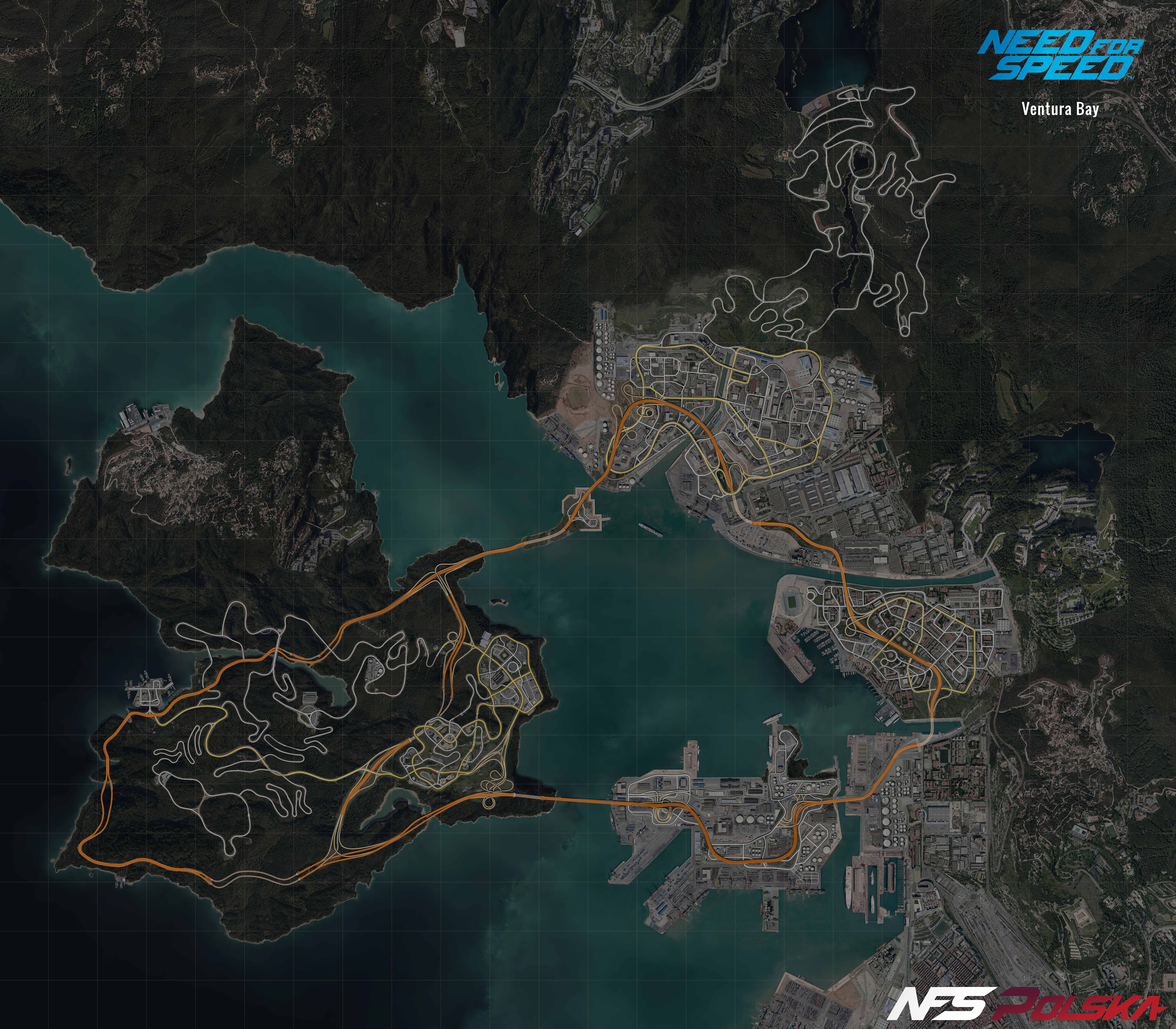Mapa Ventura Bay - NFS - Need for Speed (2015) Mapa Ventura Bay - NFS - Need for Speed (2015)