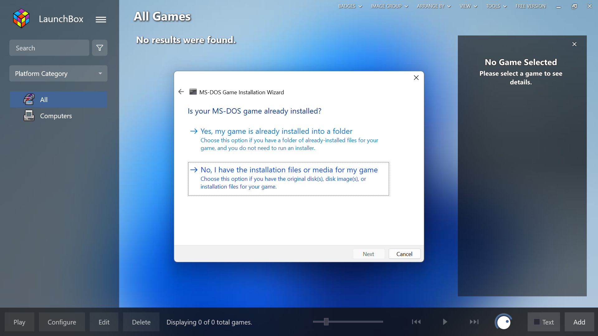 NFS - The Need for Speed - instalacja i uruchamianie DOSBox Launchbox Windows 11