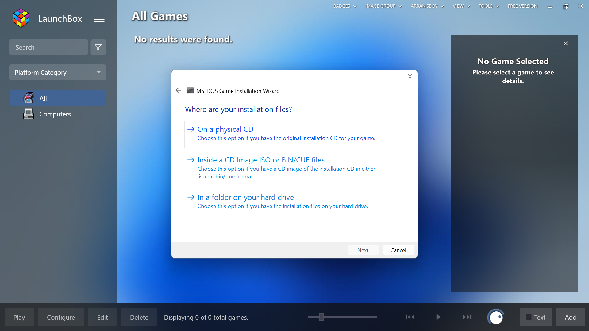 NFS - The Need for Speed - instalacja i uruchamianie DOSBox Launchbox Windows 11