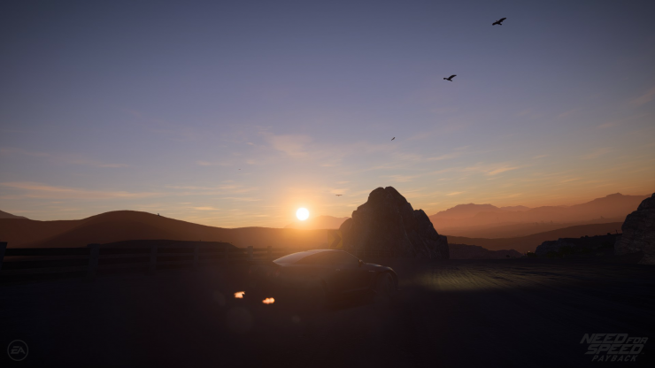 Zachód słońca na pustyni Fortune Valley