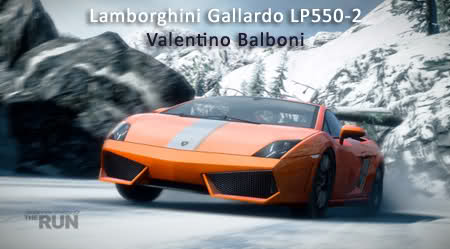 NFS - Need for Speed - Need for Speed The Run Lamborghini Gallardo LP550-2 Valentino Balboni