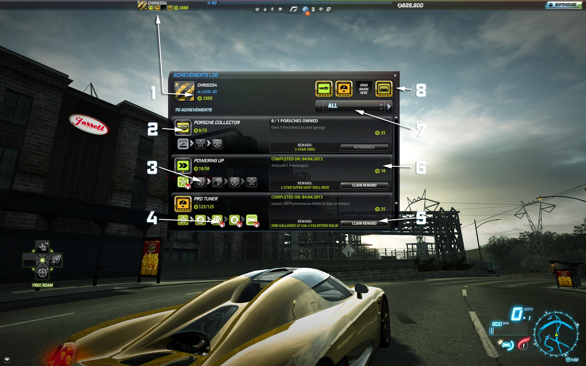 NFS - Need for Speed - Need for Speed World Osiągnięcia