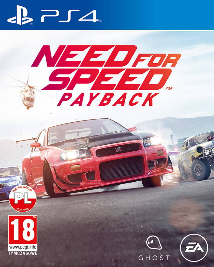 Need for Speed Payback okladka Playstation 4 cover