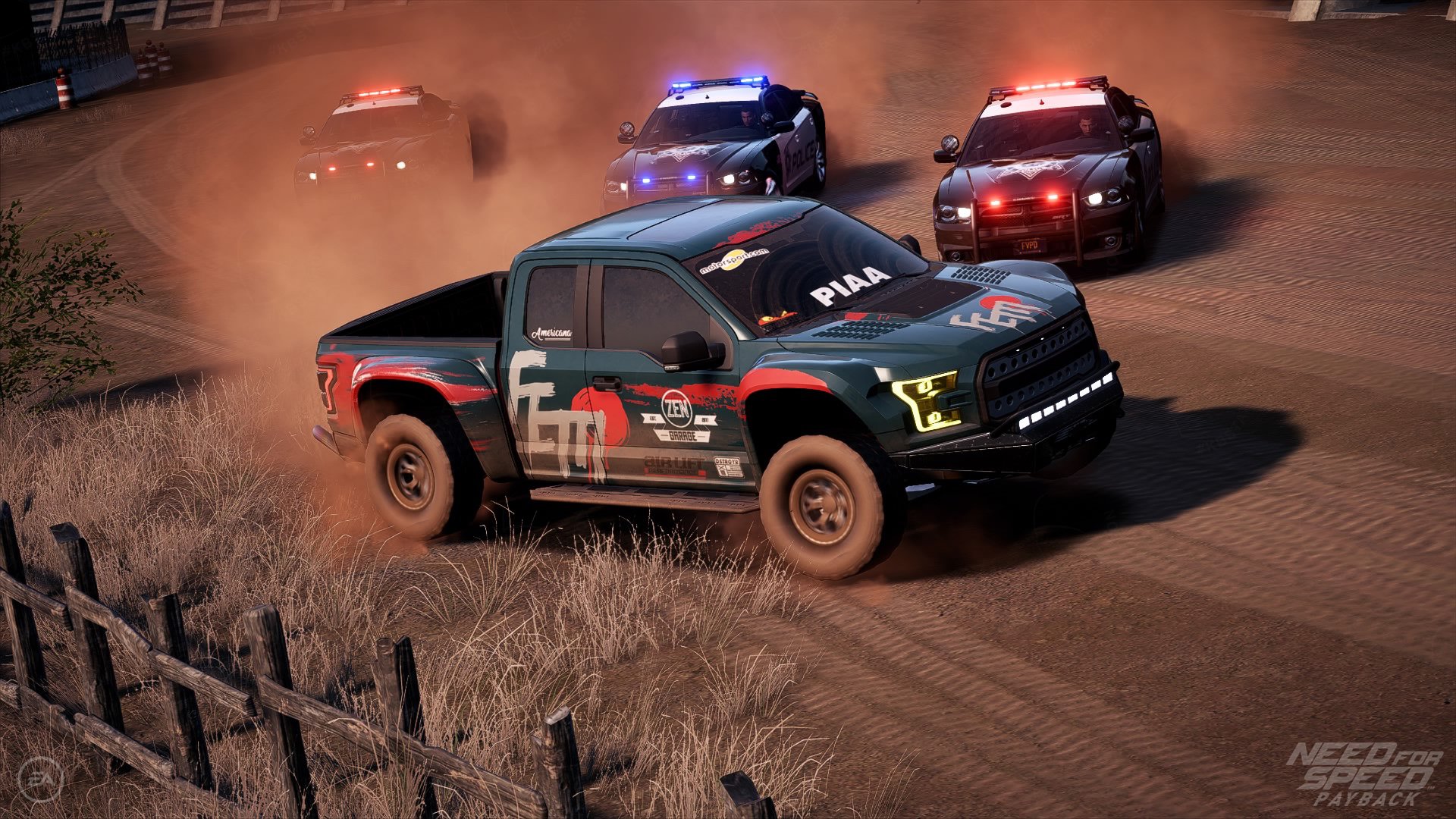 porzucony Ford F-150 Raptor w Need for Speed Payback