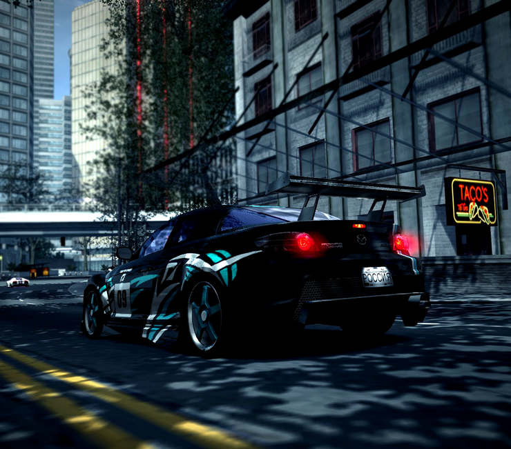 RX-8  Black - Blue - White