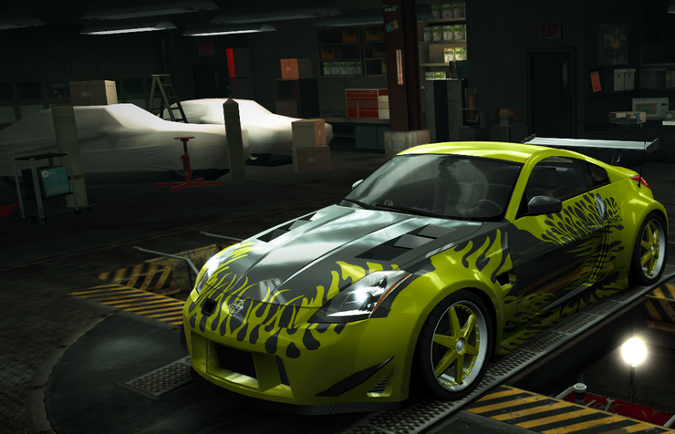 350Z Yellow fire