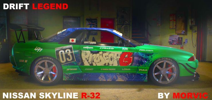 Nissan Skyline R32 - Drift Legend