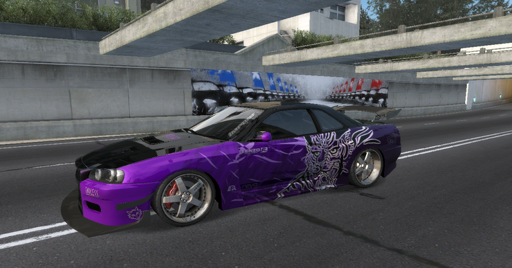 Skyline R34 BLCKxPRPL