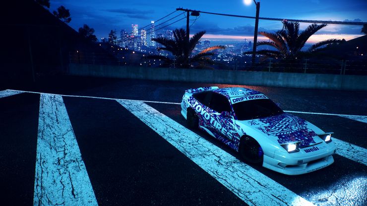 NISSAN 180SX - "VIOLET&PINK"