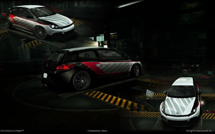 VW Scirocco Stripe